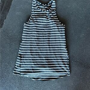 Lululemon Striped Sleeveless Top - Black and White